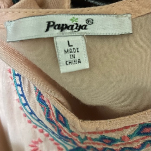 Papaya pink/coral dress - Picture 3 of 7